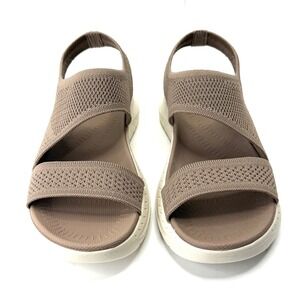 Easy Spirit Women Dailyn Lightweight Sporty Flat Sandals Light Brown Size 8M NWT
